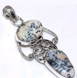 Handcrafted Dendritic Opal Pendant